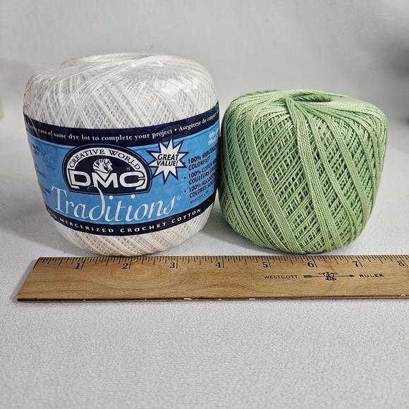 Lot of Vintage DMC Crochet Cotton - DMC B5200 & 955 - Picture 12 of 14
